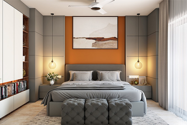 5 gray two-color combinations for bedroom walls to liven up your space