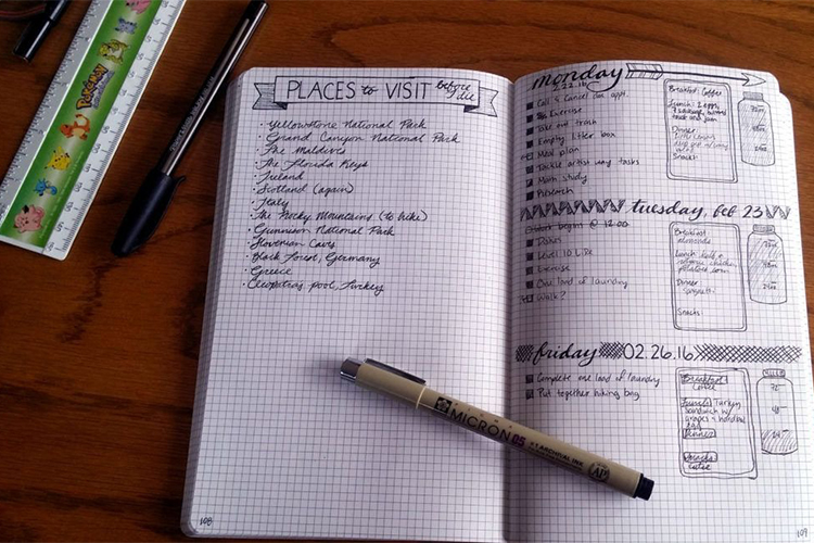 How to start a bullet journal.
