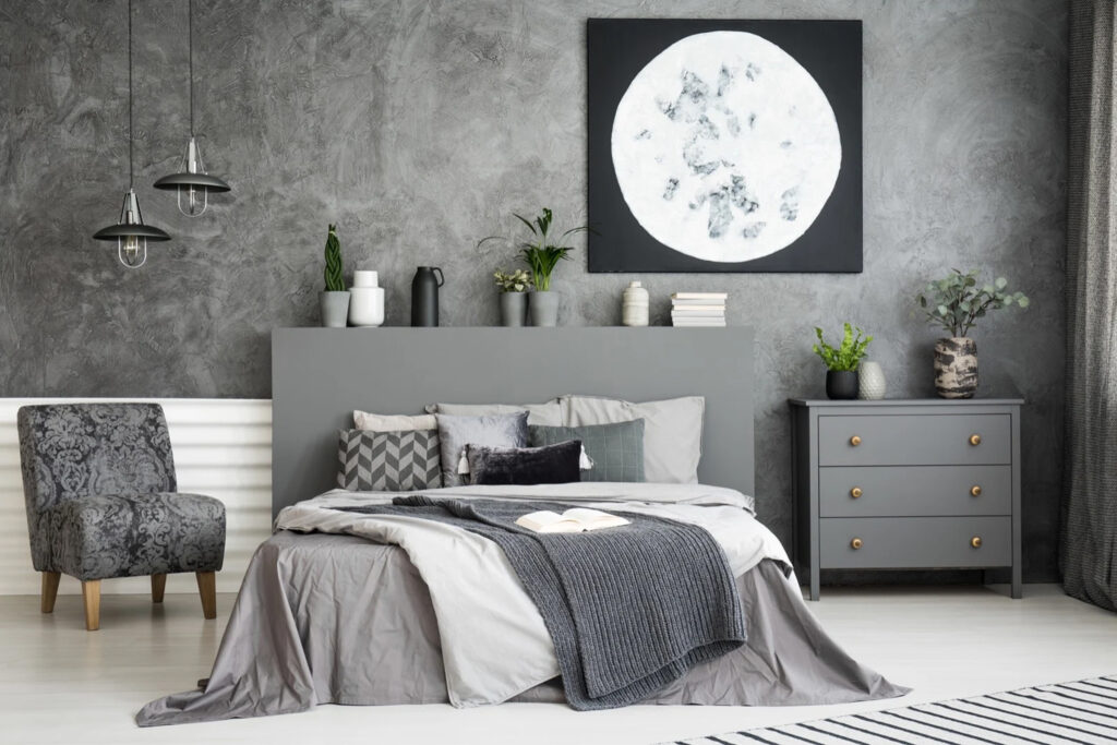 Chic Harmony 5 Gray Two-Color Combinations for Bedroom Walls to Infuse Life into Your Space